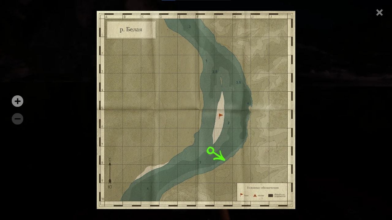 Карта — Река Белая