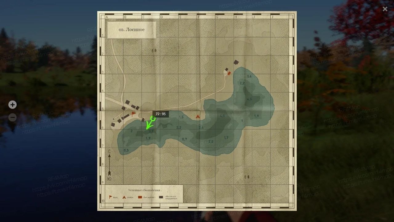 Elk Lake — Map
