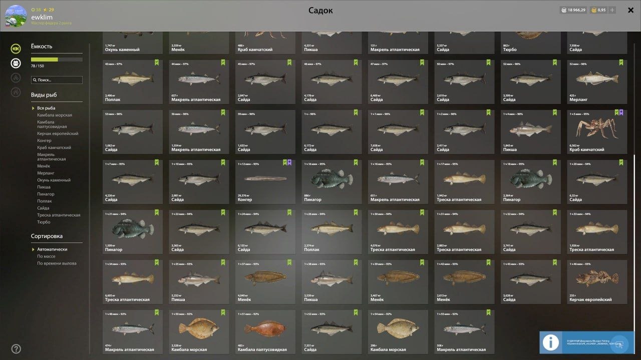 Норвежское море — Садок