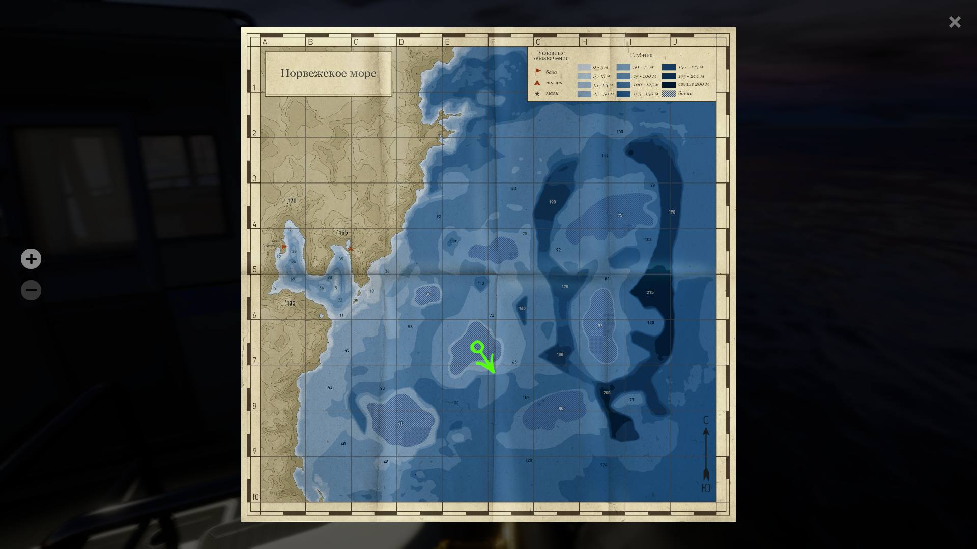 Норвежское море — Карта