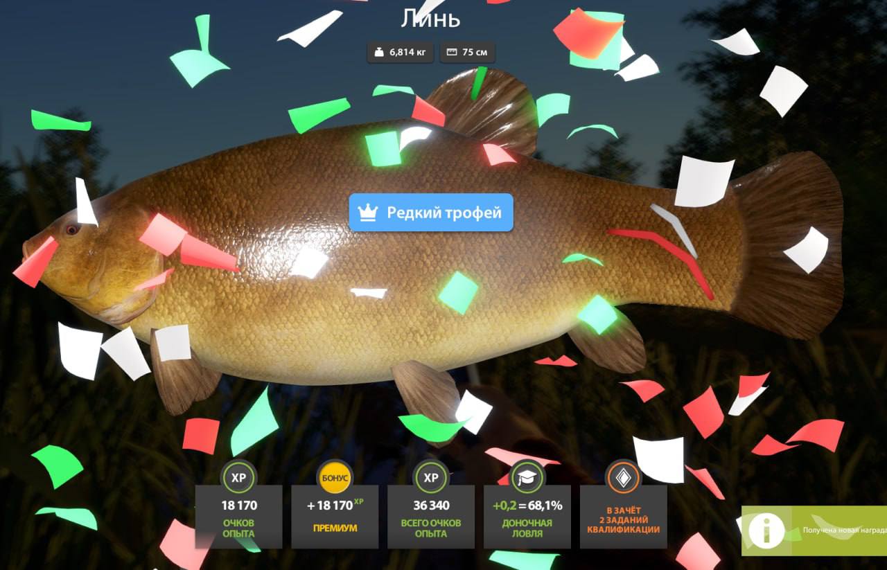 Озеро Медное — Трофей