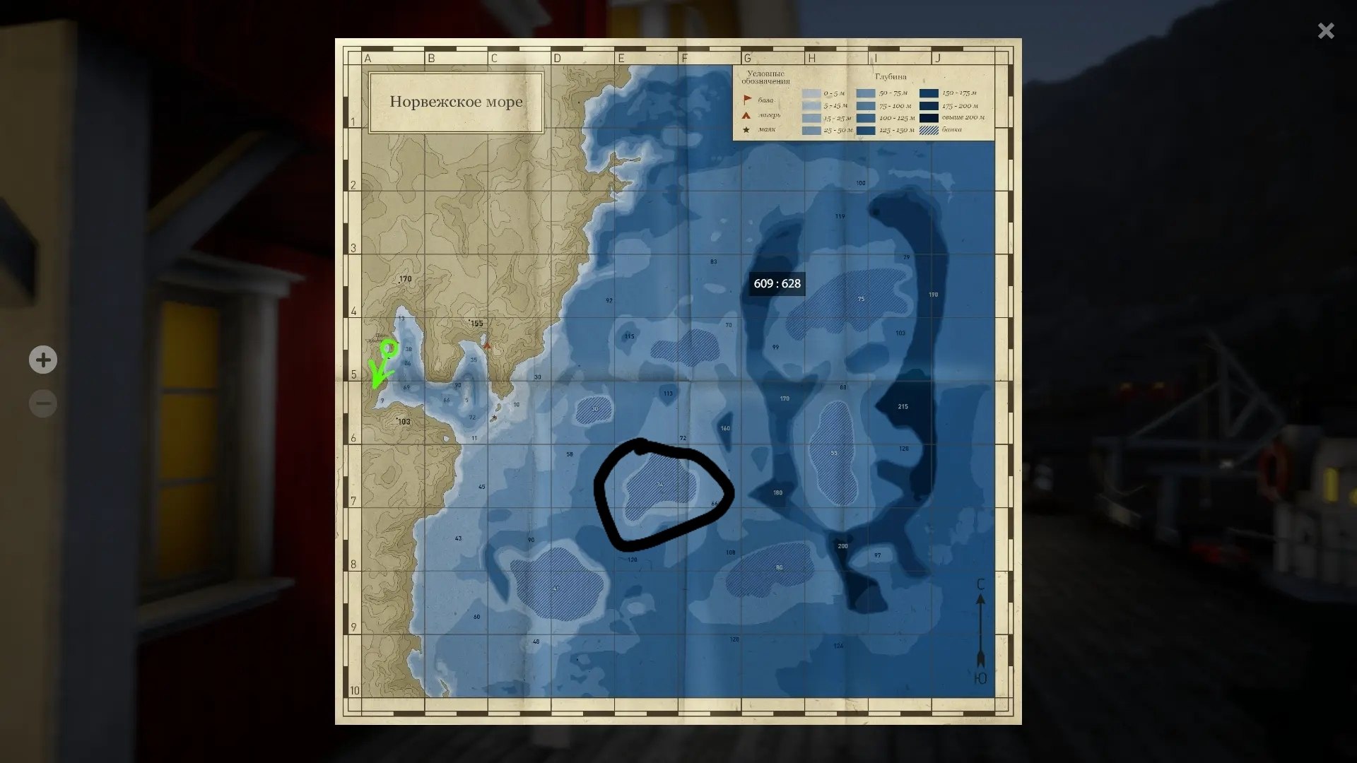 Норвежское море — Карта