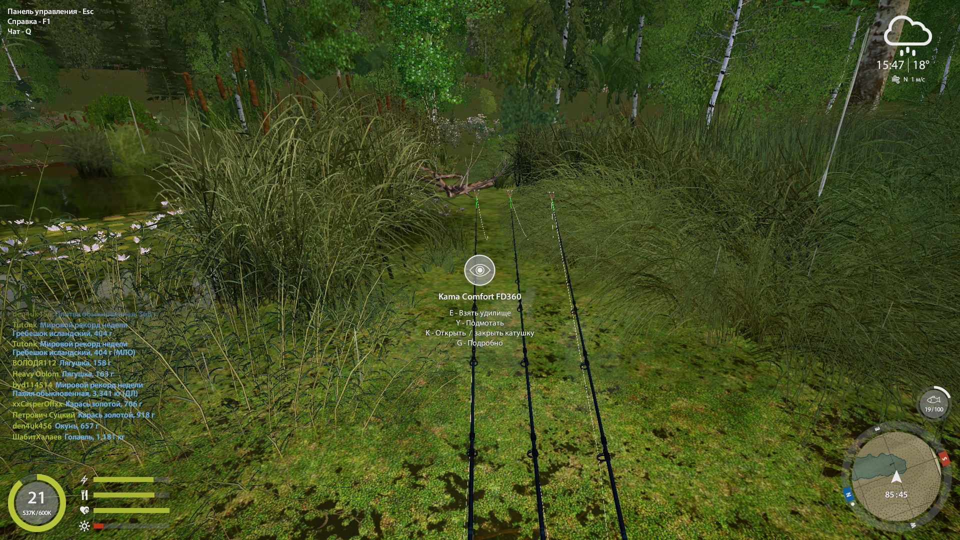 Точка — Озеро Комариное