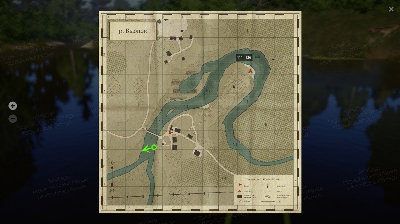Winding Rivulet — Map