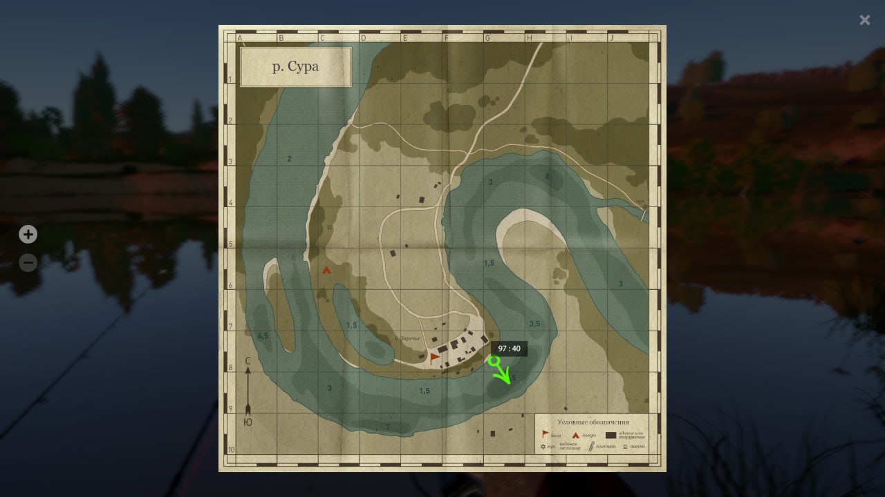 Sura River — Map