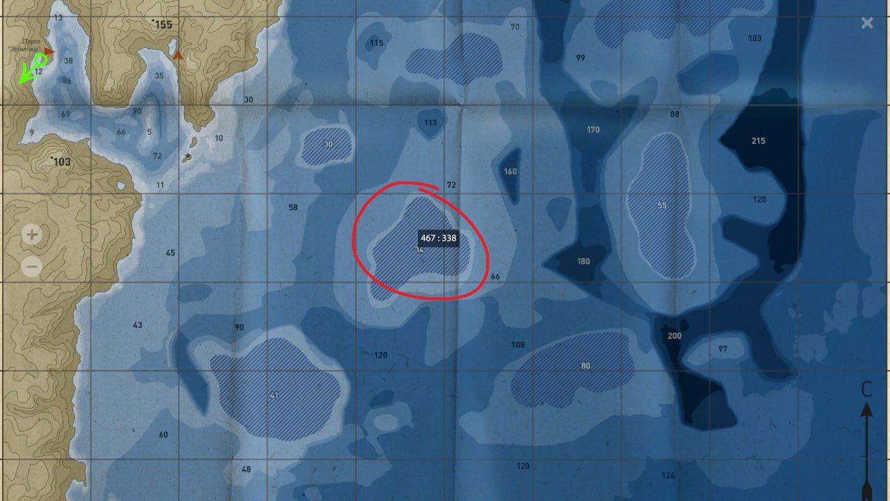 Норвежское море — Точка