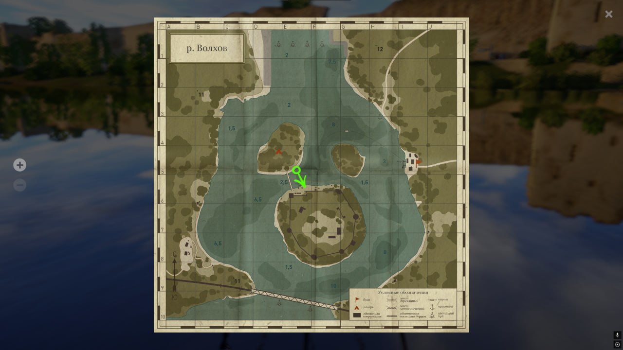 Volkhov River — Map