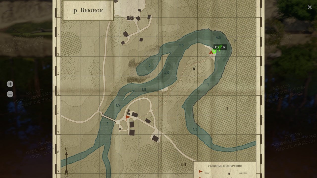 Winding Rivulet — Map