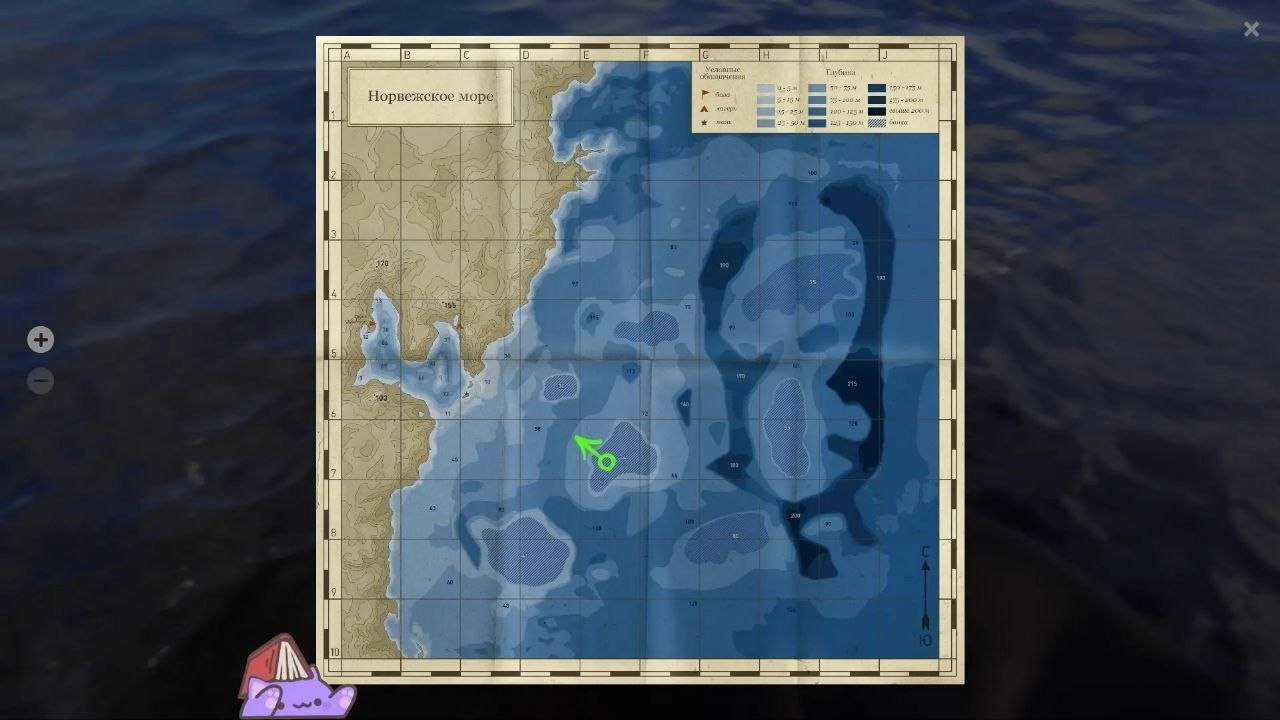 Карта — Норвежское море