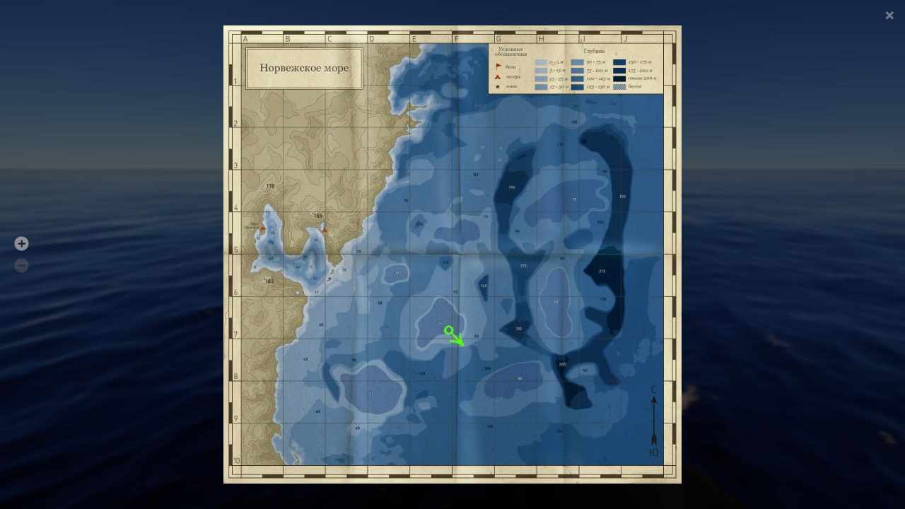 Норвежское море — Карта