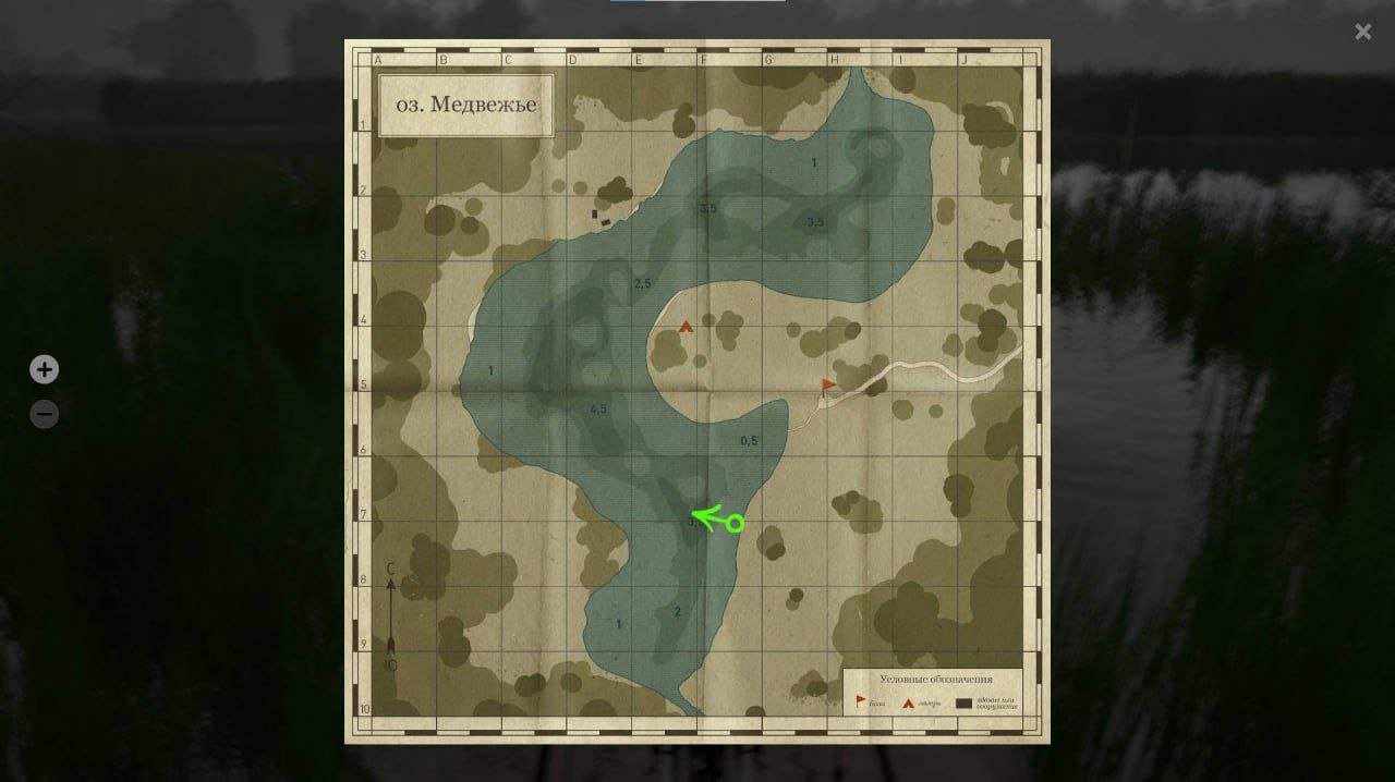 Озеро Медвежье — Карта