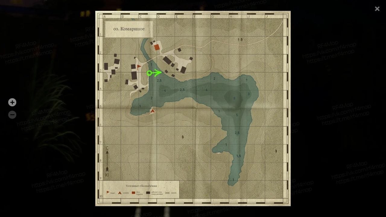 Mosquito Lake — Map