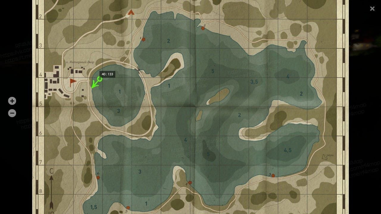 The Amber Lake — Map