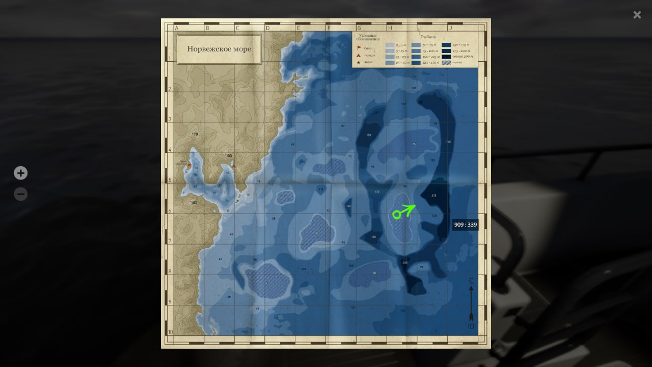 Норвежское море — Карта
