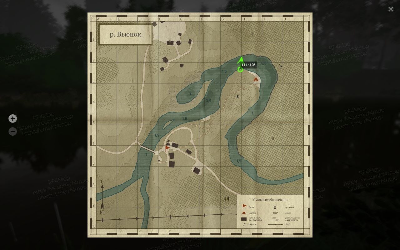 Winding Rivulet — Map