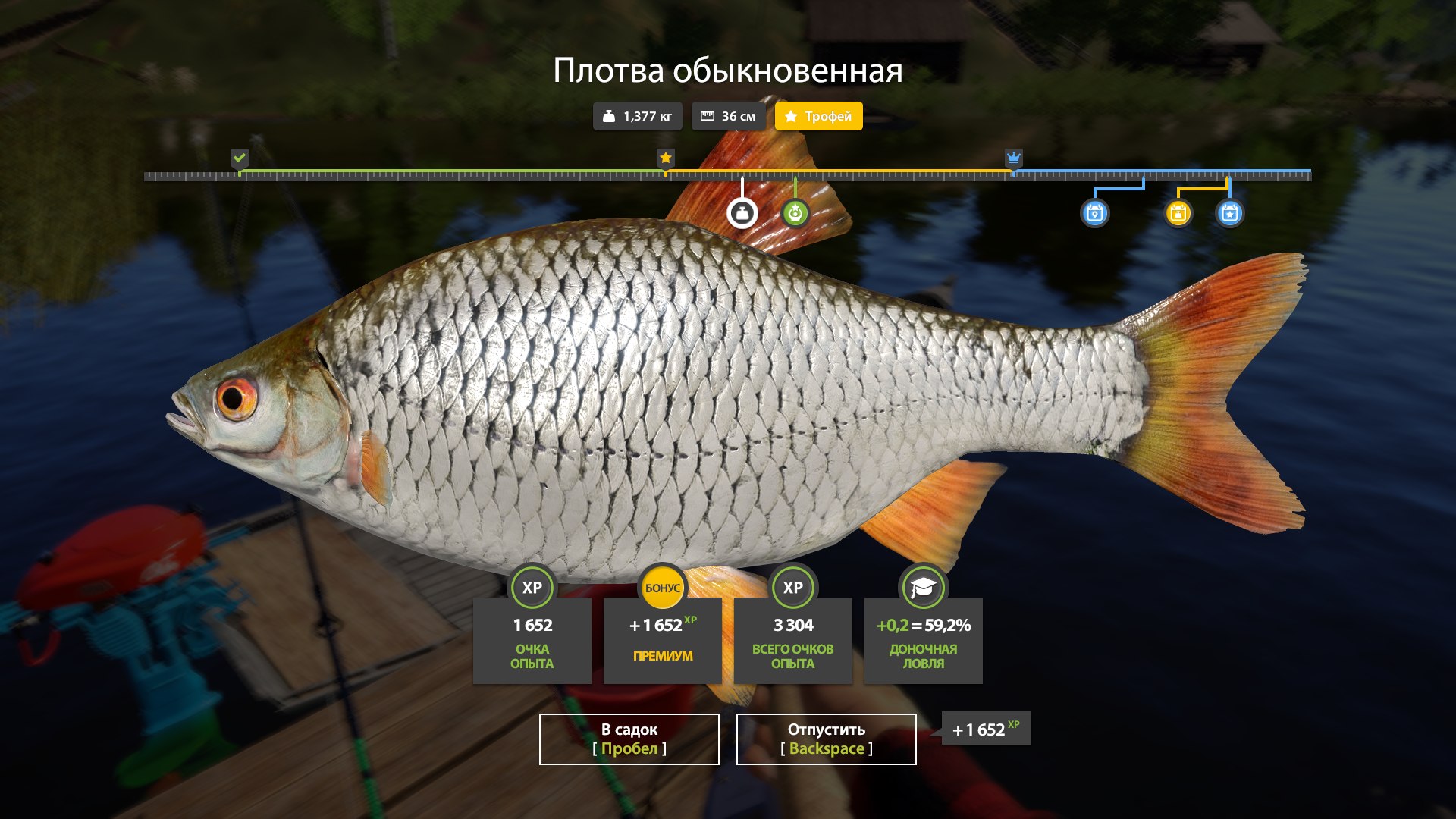 Трофей — Озеро Комариное