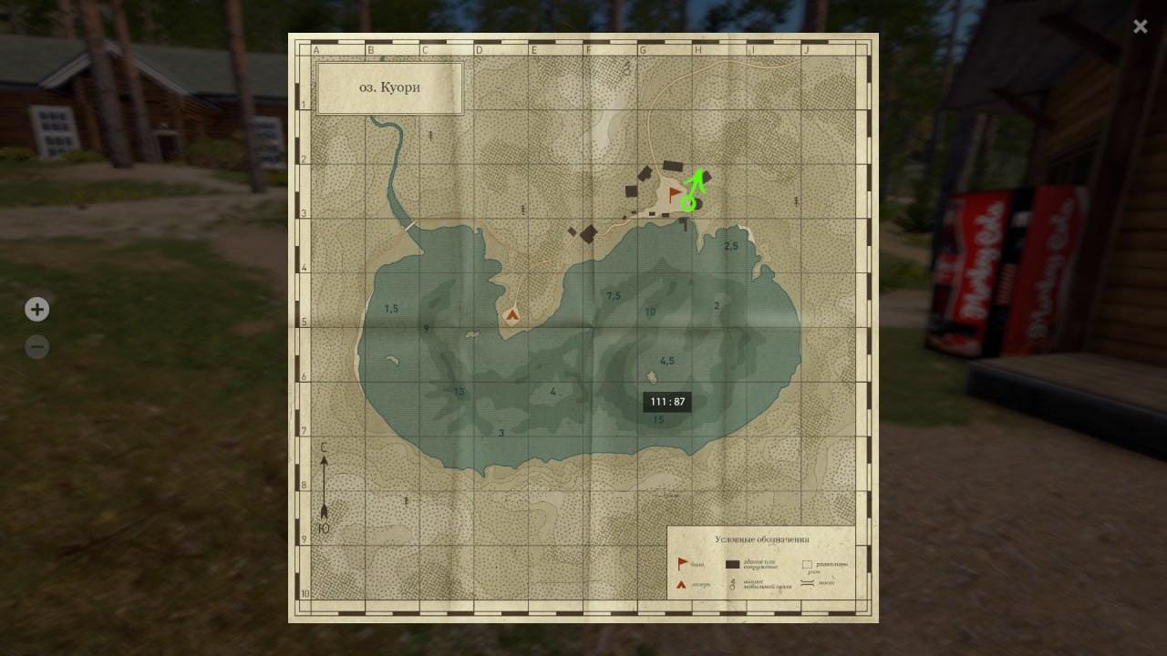 Kuori Lake — Map
