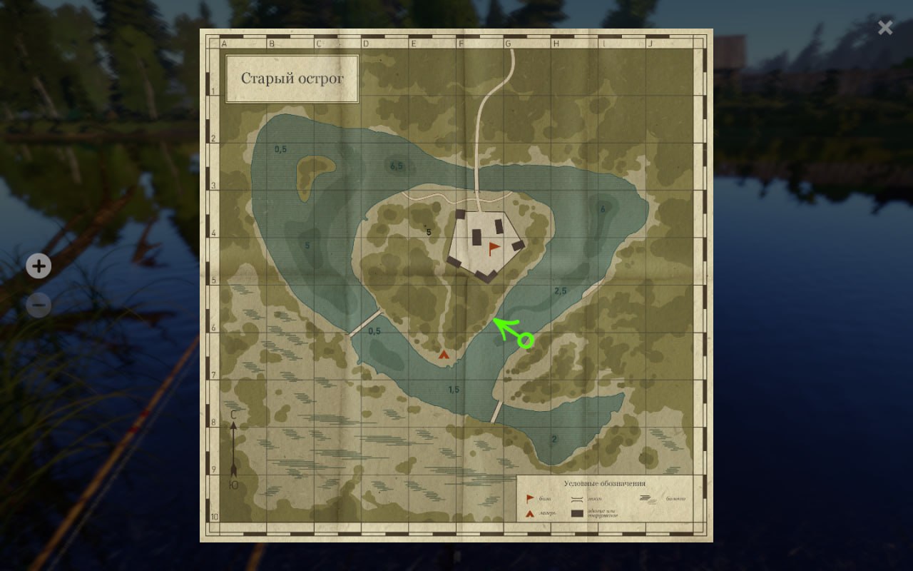 Old Burg Lake — Map