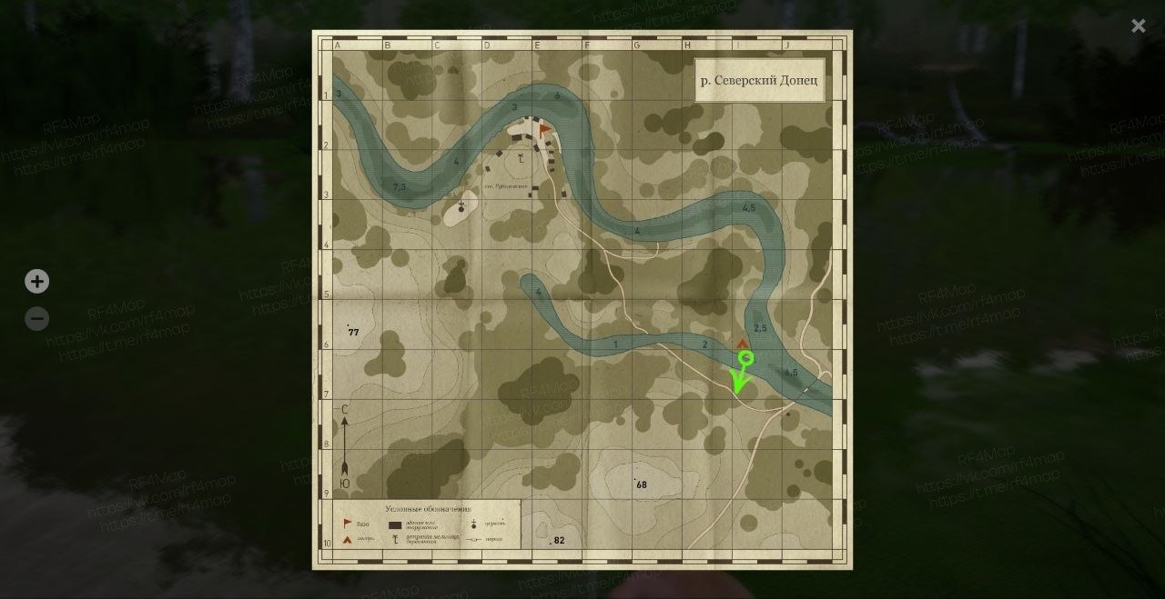 Seversky Donets River — Map