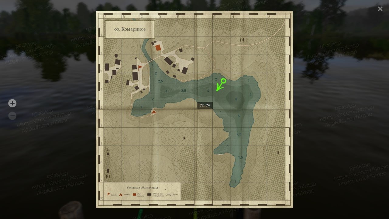 Mosquito Lake — Map