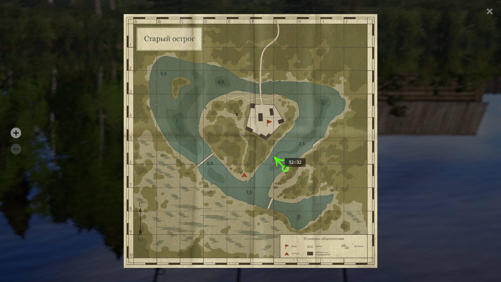 Old Burg Lake — Map