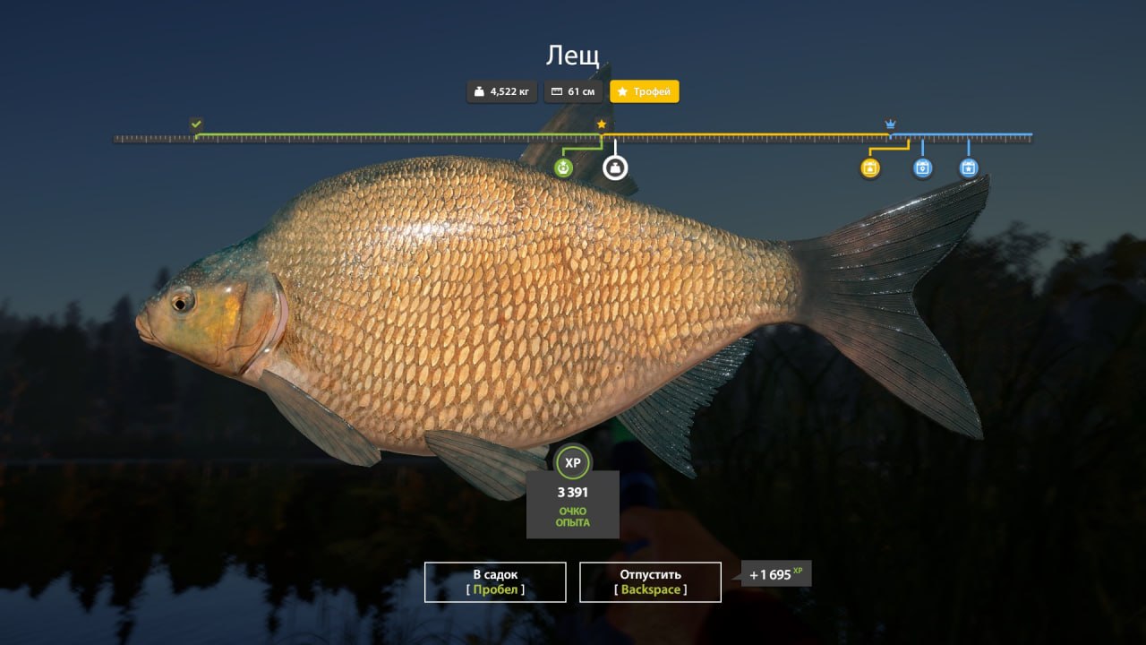 Озеро Старый Острог — Трофей