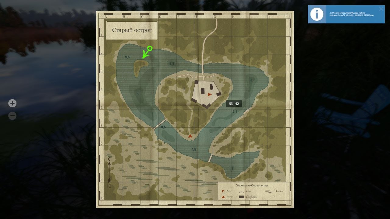 Old Burg Lake — Map