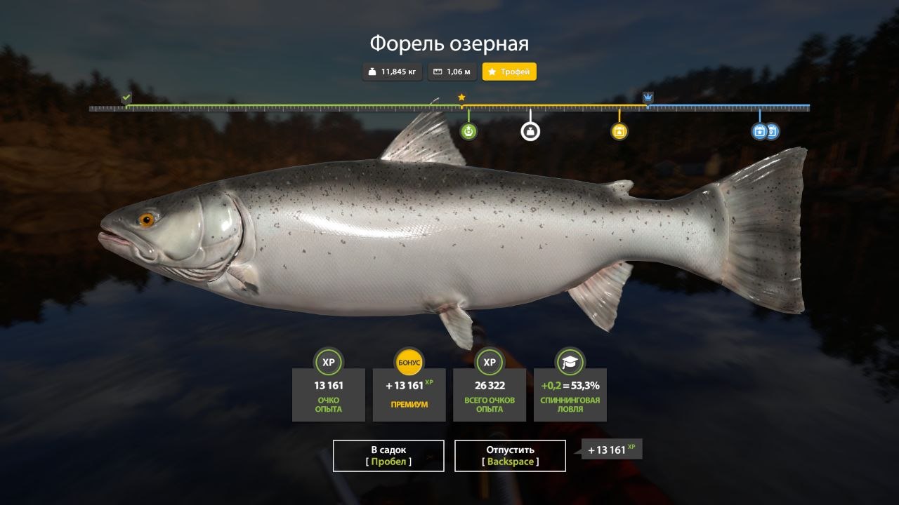 Трофей — Озеро Куори