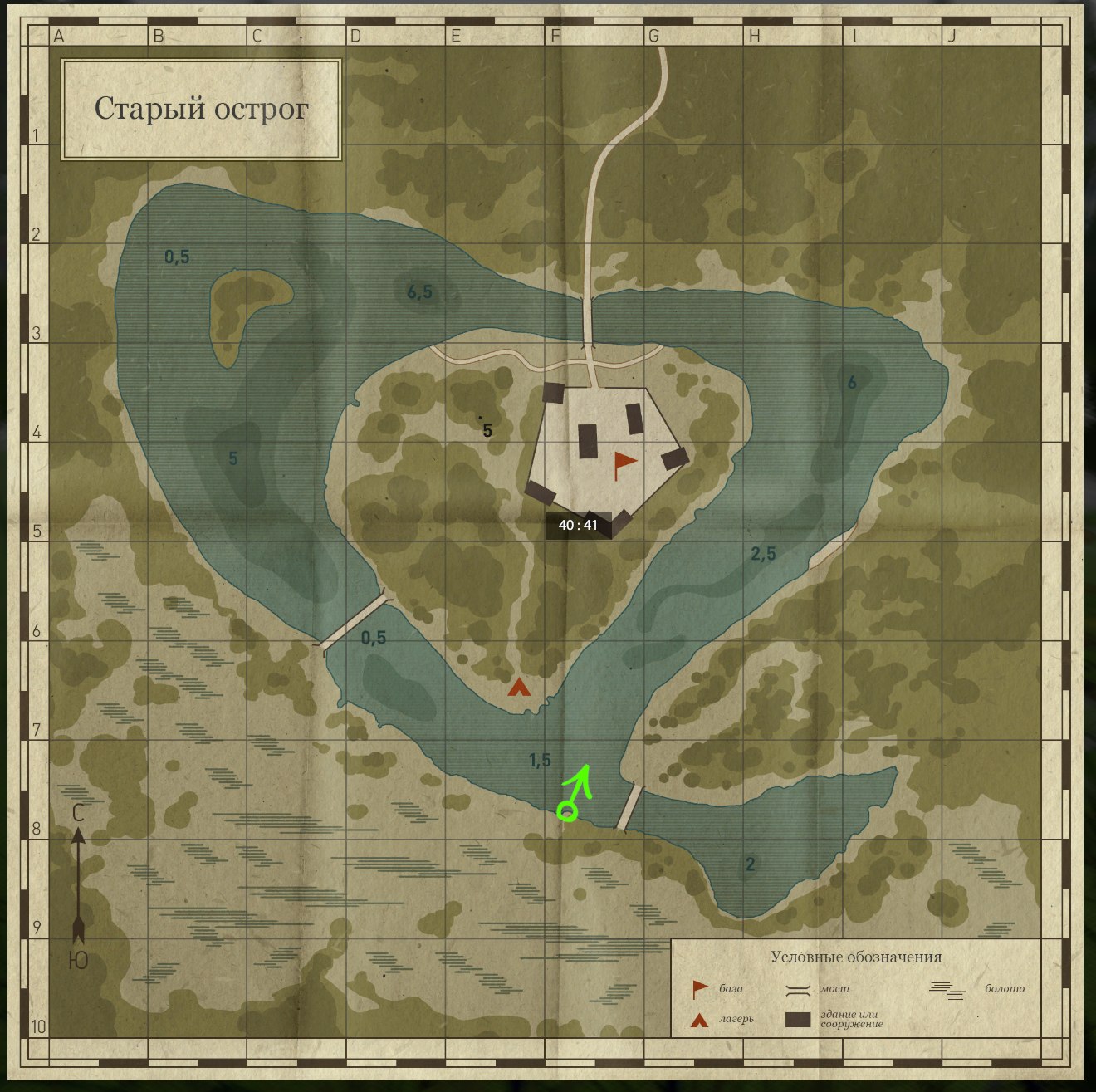 Old Burg Lake — Map