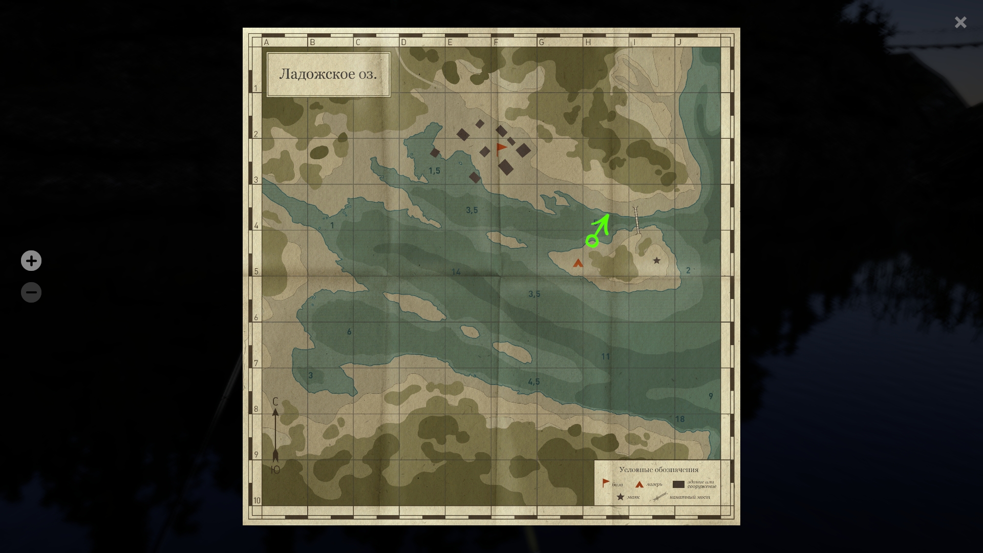 Ladoga Lake — Map