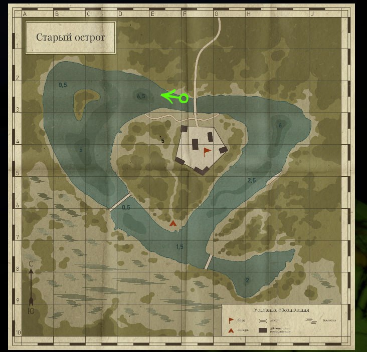 Озеро Старый Острог — Карта