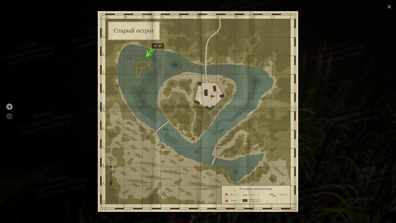 Old Burg Lake — Map