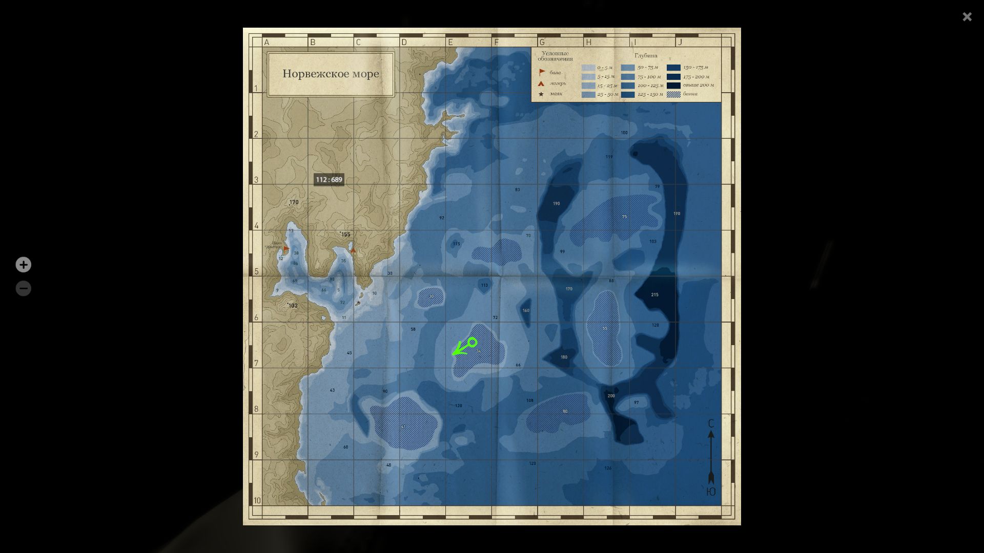 Норвежское море — Карта