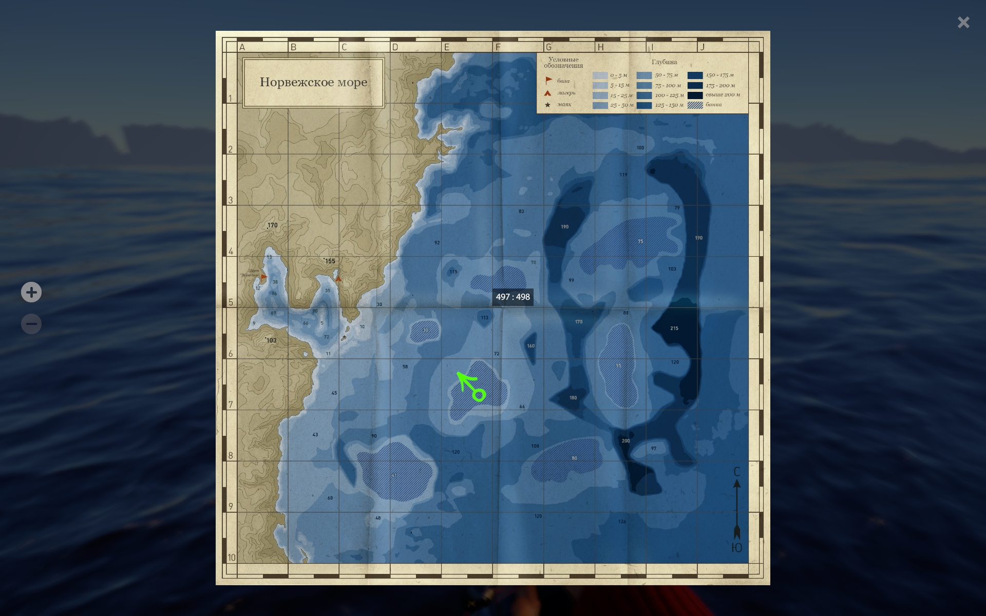 Норвежское море — Карта