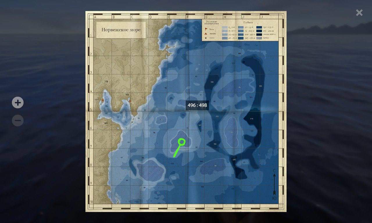 Норвежское море — Карта