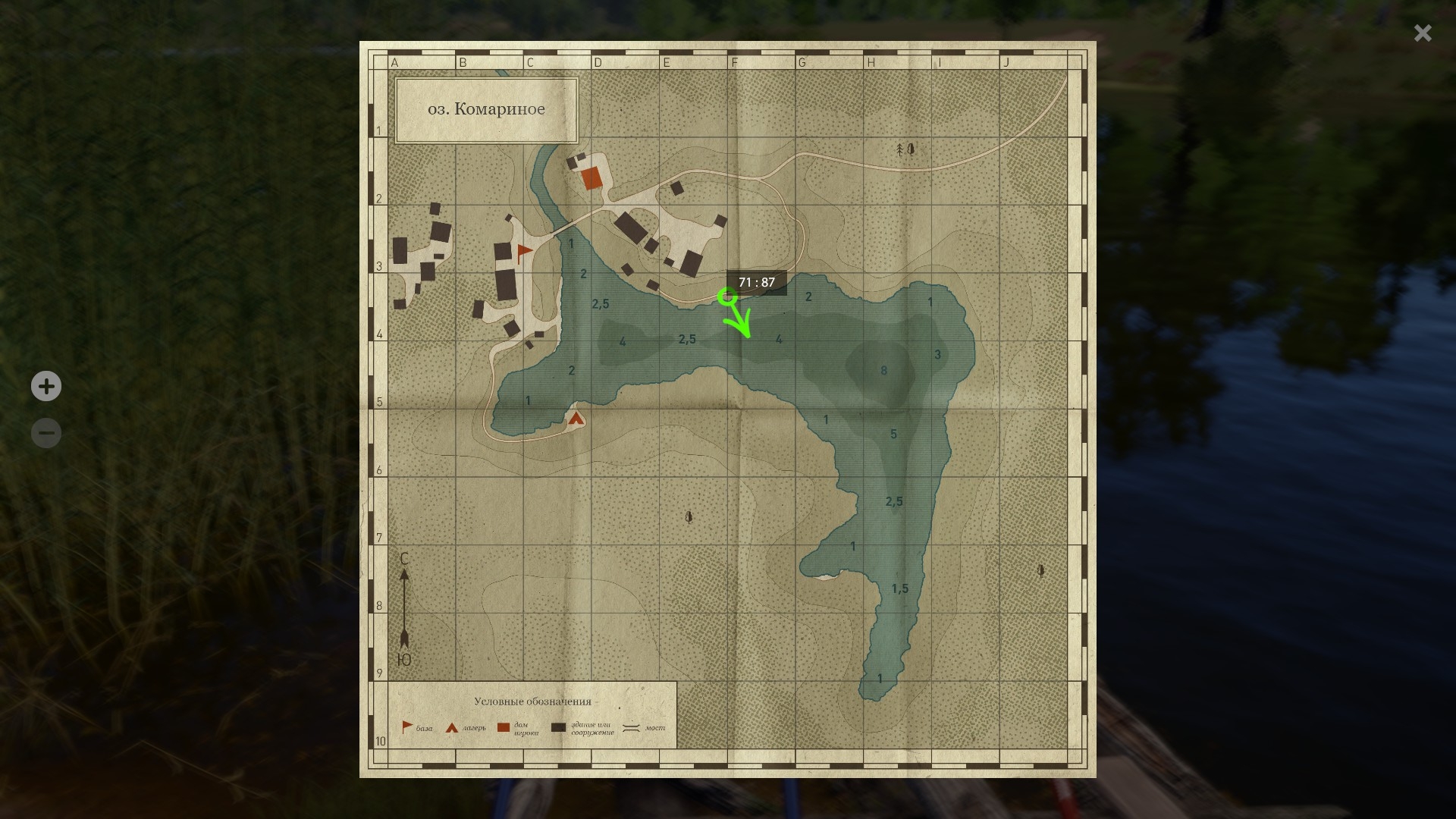 Mosquito Lake — Map