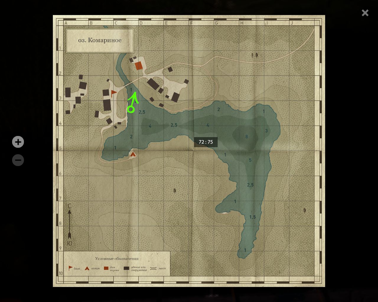 Mosquito Lake — Map