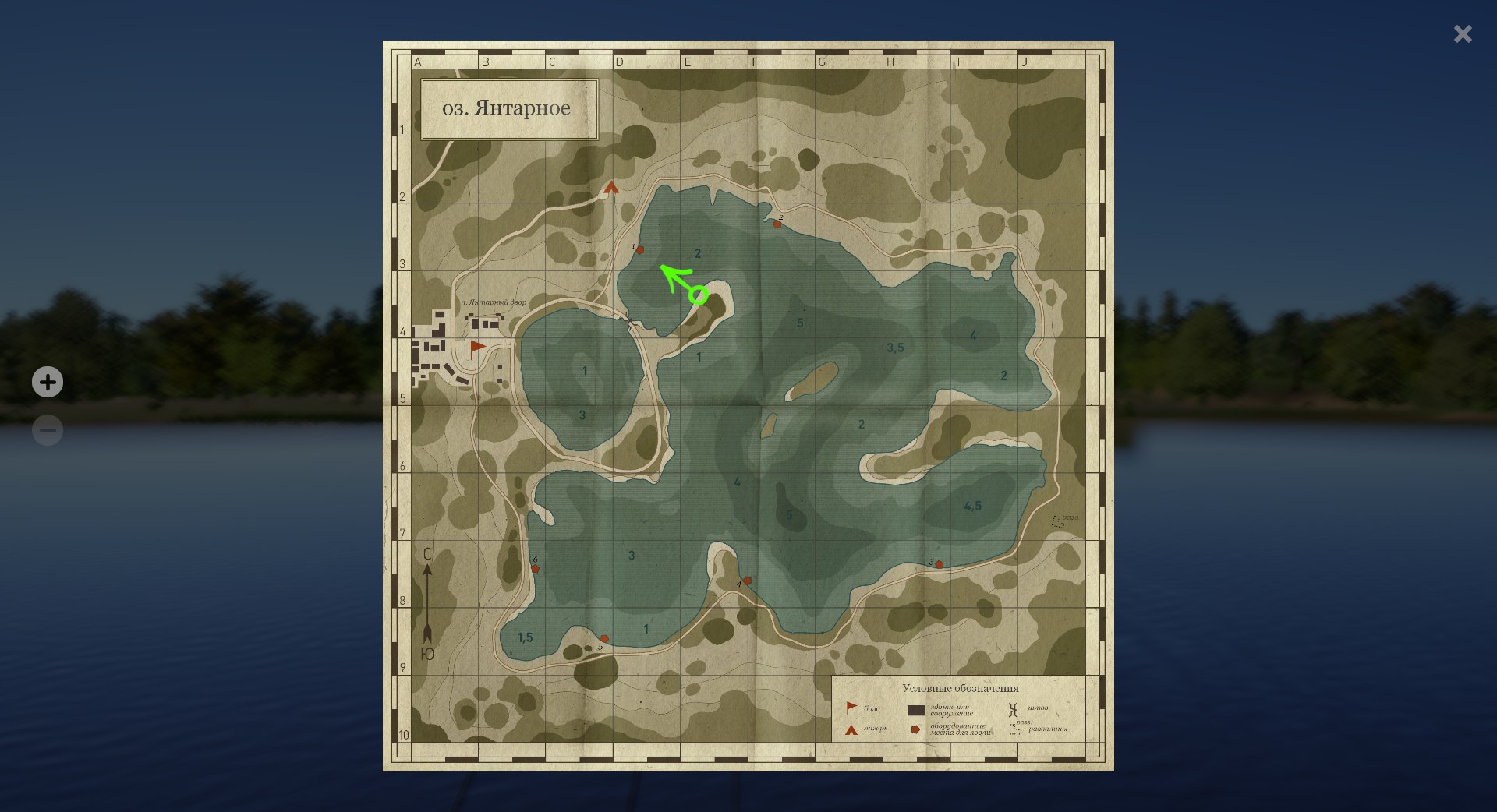 The Amber Lake — Map