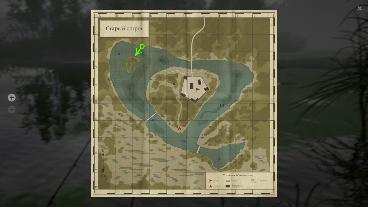 Old Burg Lake — Map