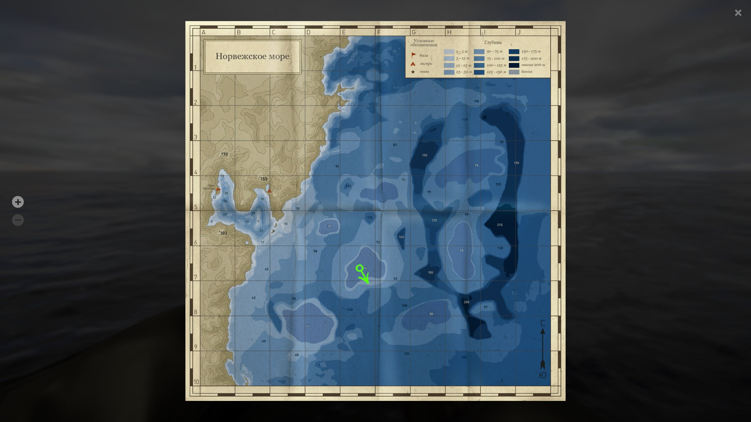 Норвежское море — Карта