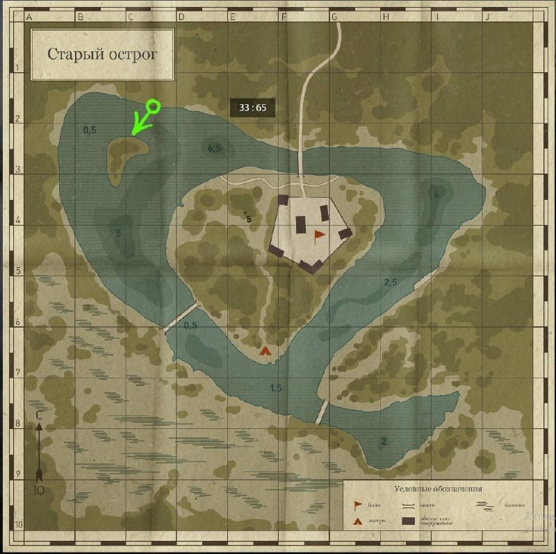 Old Burg Lake — Map