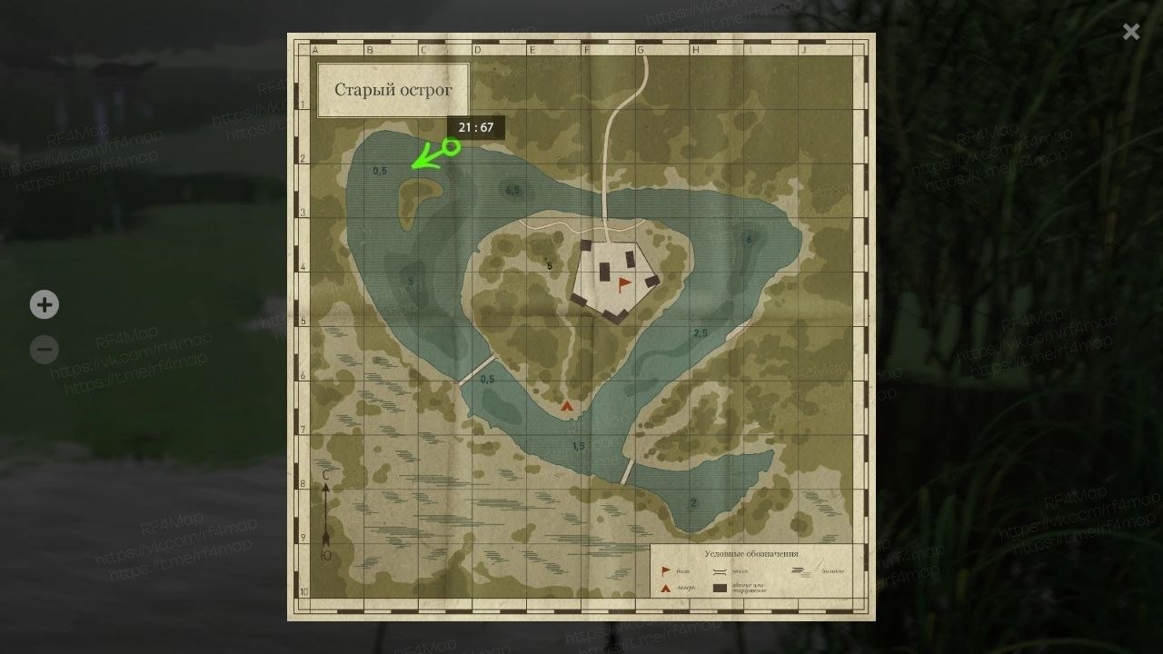 Old Burg Lake — Map