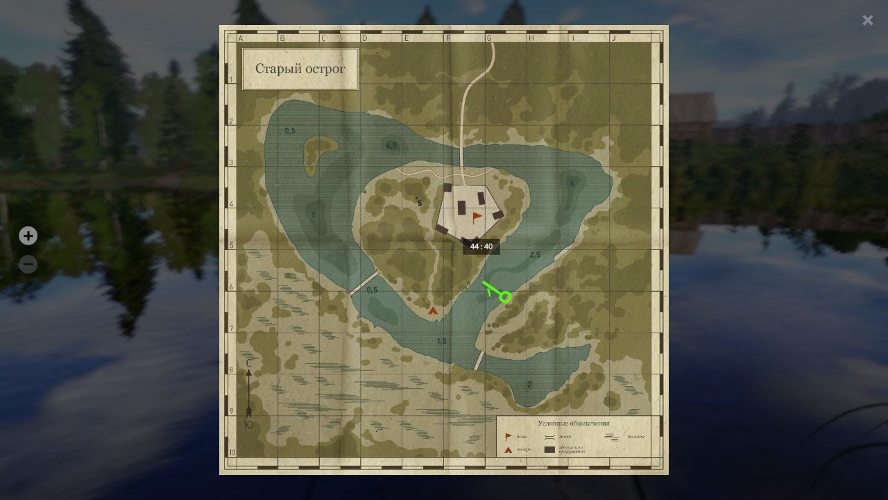 Old Burg Lake — Map