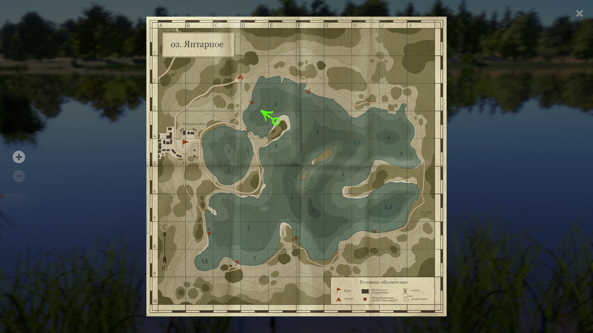The Amber Lake — Map