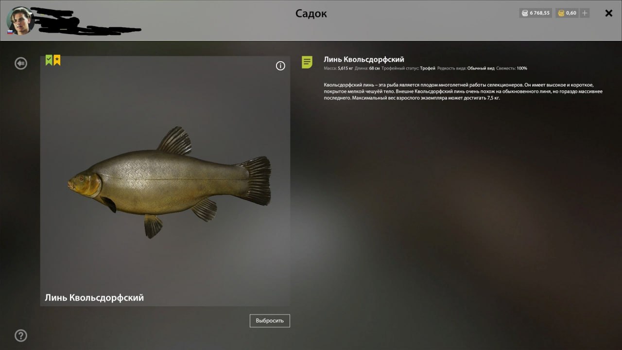 Трофей — Озеро Медное