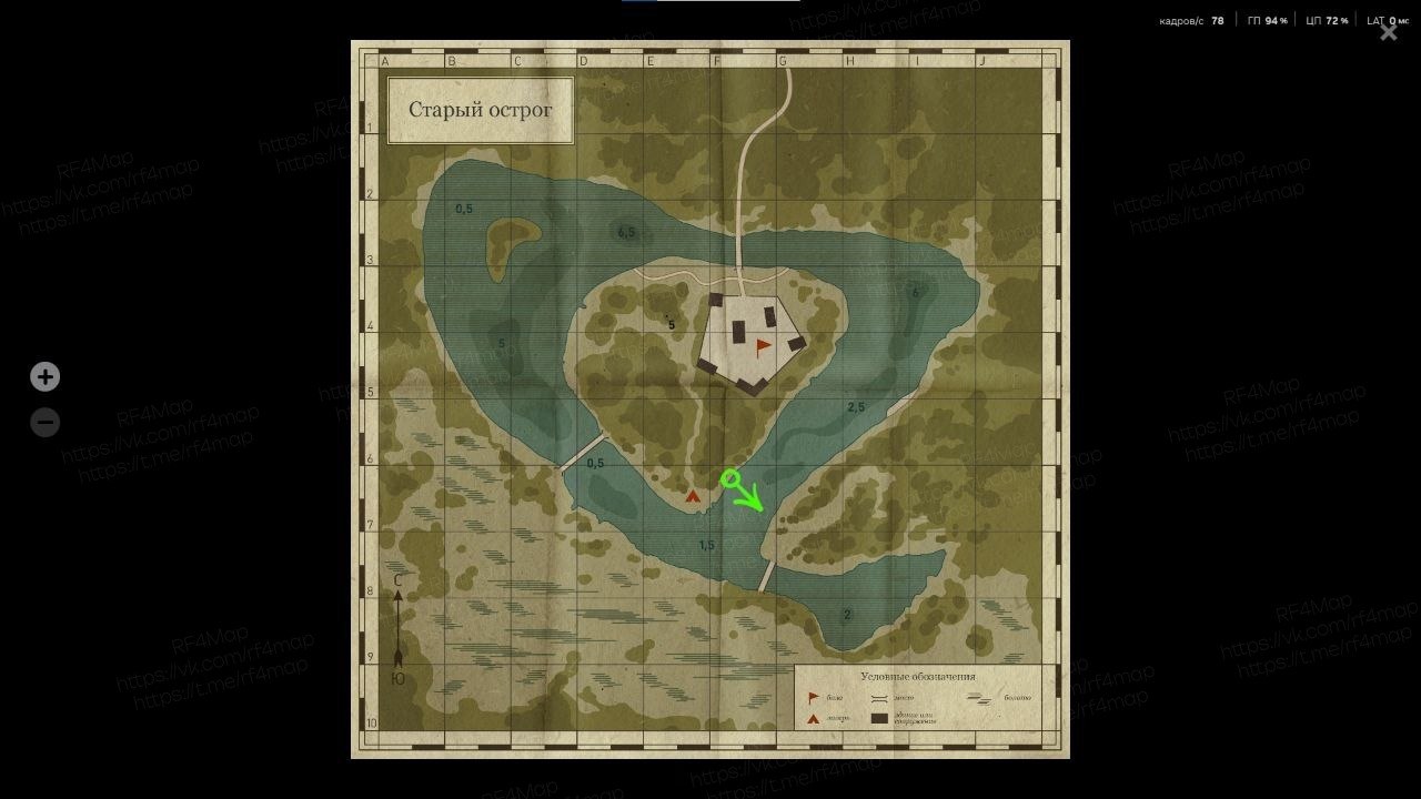 Old Burg Lake — Map