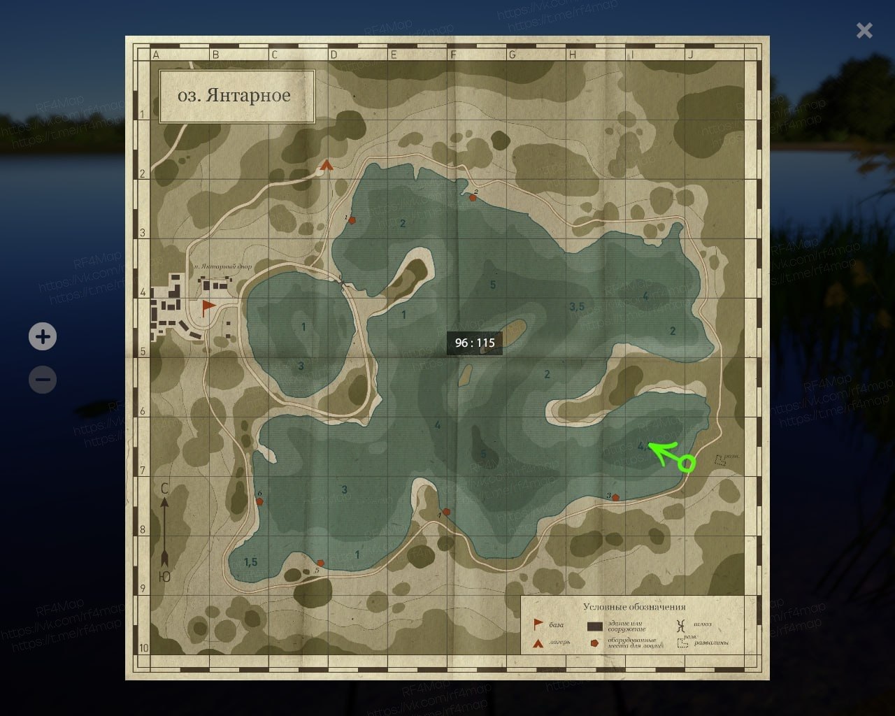 The Amber Lake — Map