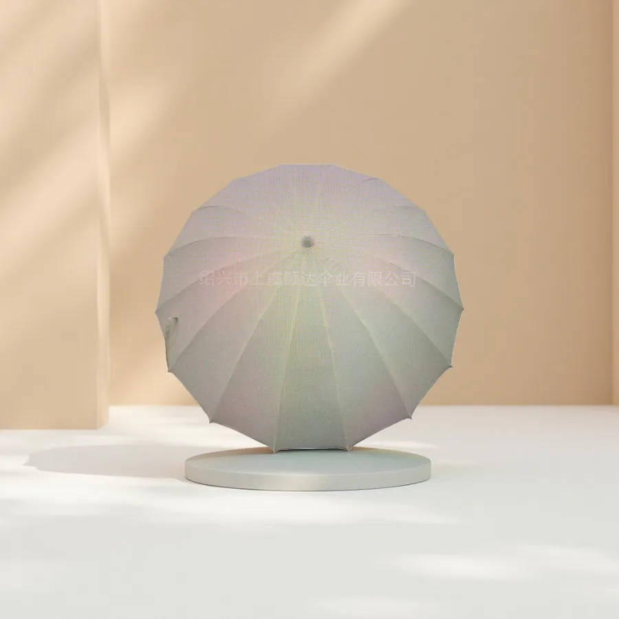 Зонт складной белый с UV-защитой оптом из Китая — фотография 2