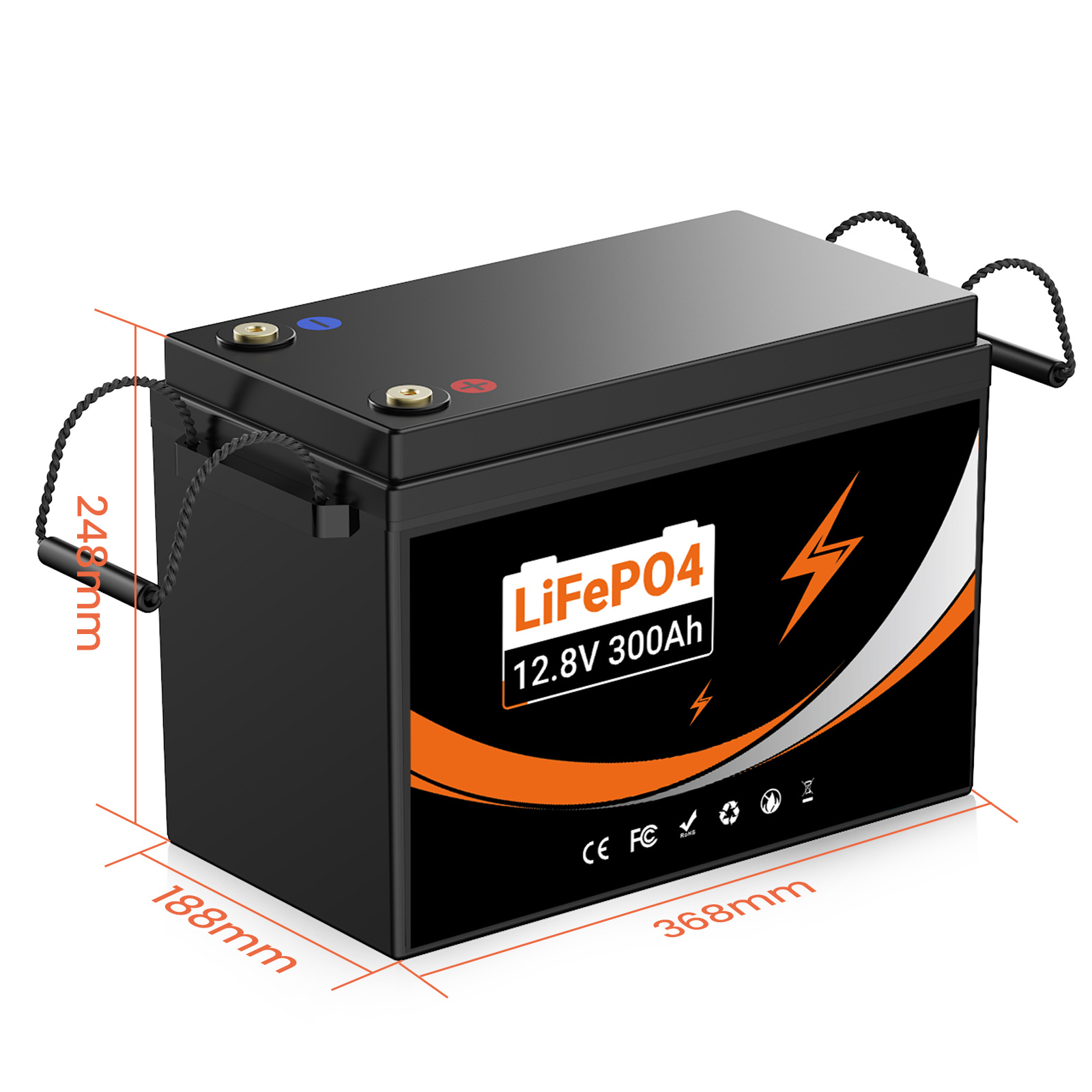 Аккумулятор LiFePO4 12,8 В 300 А·ч оптом из Китая — фотография 2