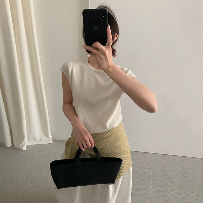 Футболка женская трикотажная оптом из Китая — фотография 4